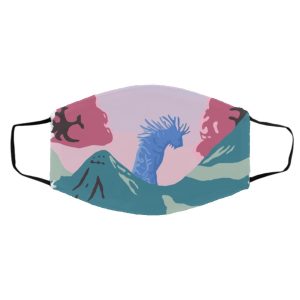 Forest Spirit Princess Mononoke - Princess Mononoke – Shishigami Night time Face Mask-Accessories, Face Mask, Forest Spirit Princess Mononoke, princess mononoke