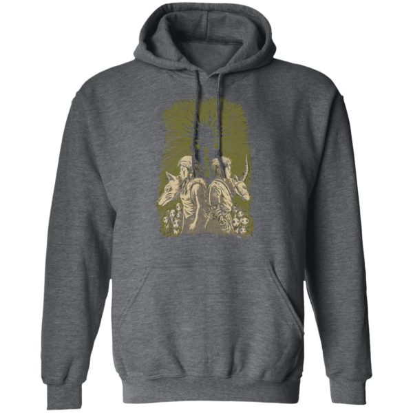 Princess Mononoke San - Princess Mononoke – San and Ashitaka Hoodie Unisex-Apparel, Hoodie, princess mononoke, Princess Mononoke San