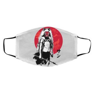 Princess Mononoke Poster - Princess Mononoke Face Mask-Accessories, Face Mask, princess mononoke, Princess Mononoke Poster