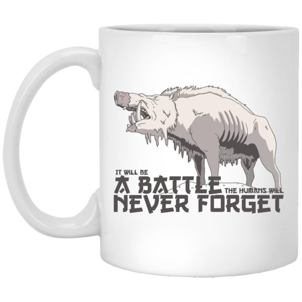 Princess Mononoke Tree Spirits - Princess Mononoke – A Battle Never Forget Mug-Accessories, House Decor, Mug, princess mononoke, Princess Mononoke Tree Spirits