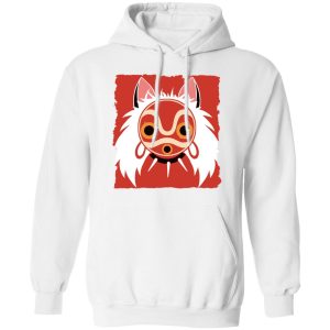 Princess Mononoke Character - Princess Mononoke Mask Classic Hoodie-Apparel, Hoodie, princess mononoke, Princess Mononoke Character