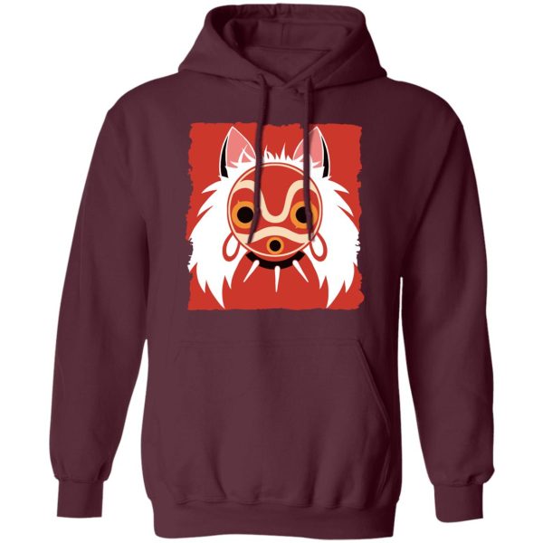 Princess Mononoke Character - Princess Mononoke Mask Classic Hoodie-Apparel, Hoodie, princess mononoke, Princess Mononoke Character