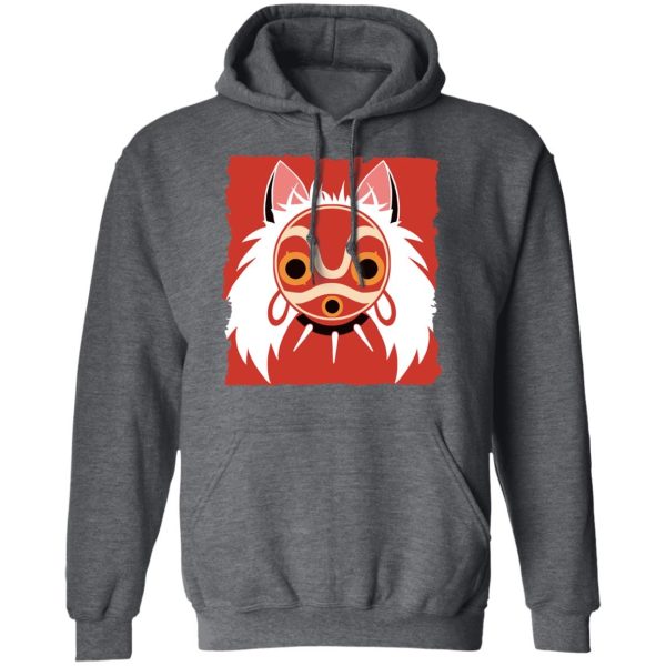 Princess Mononoke Character - Princess Mononoke Mask Classic Hoodie-Apparel, Hoodie, princess mononoke, Princess Mononoke Character