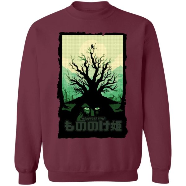 Forest Spirit Princess Mononoke - Princess Mononoke – Forest Spirit Sweatshirt-Apparel, Forest Spirit Princess Mononoke, princess mononoke, Sweatshirt