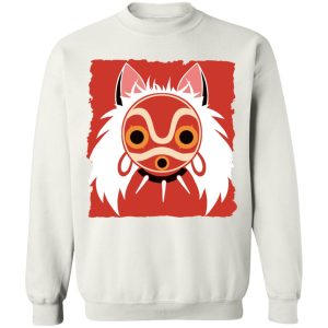 Princess Mononoke Wallpaper - Princess Mononoke Mask Classic Sweatshirt-Apparel, princess mononoke, Princess Mononoke Wallpaper, Sweatshirt