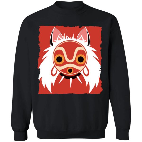 Princess Mononoke Wallpaper - Princess Mononoke Mask Classic Sweatshirt-Apparel, princess mononoke, Princess Mononoke Wallpaper, Sweatshirt