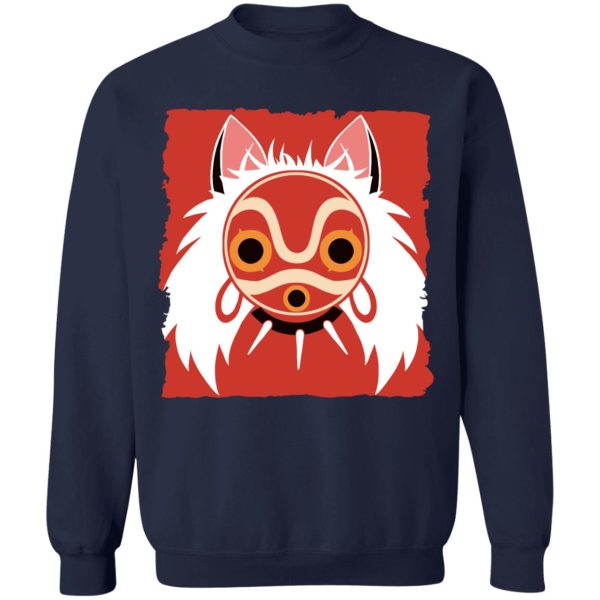 Princess Mononoke Wallpaper - Princess Mononoke Mask Classic Sweatshirt-Apparel, princess mononoke, Princess Mononoke Wallpaper, Sweatshirt