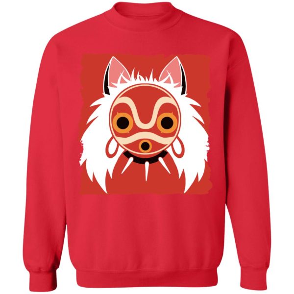 Princess Mononoke Wallpaper - Princess Mononoke Mask Classic Sweatshirt-Apparel, princess mononoke, Princess Mononoke Wallpaper, Sweatshirt