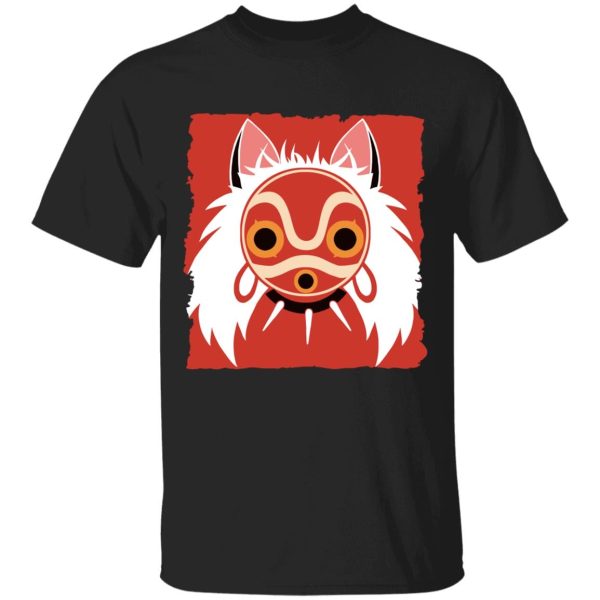 San Princess Mononoke - Princess Mononoke Mask Classic T Shirt-Apparel, princess mononoke, San Princess Mononoke, Tshirt