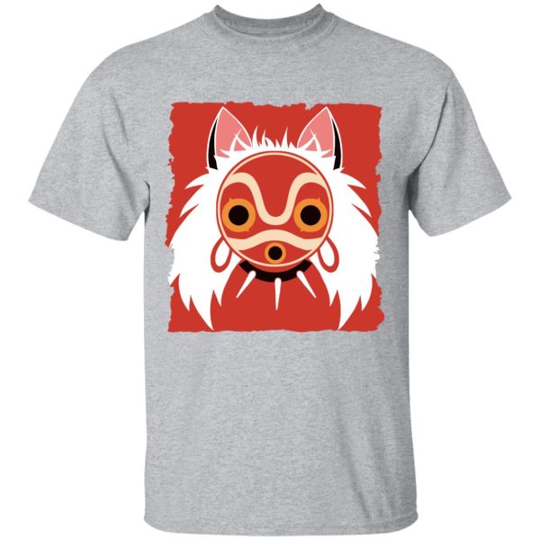 San Princess Mononoke - Princess Mononoke Mask Classic T Shirt-Apparel, princess mononoke, San Princess Mononoke, Tshirt