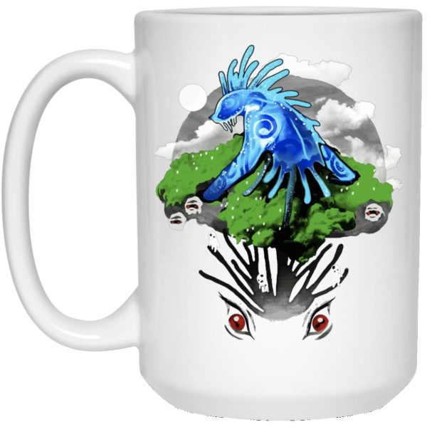 Tree Spirits Princess Mononoke - Princess Mononoke – Shishigami Essential Mug-Accessories, House Decor, princess mononoke, Tree Spirits Princess Mononoke