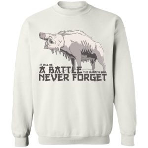 Studio Ghibli Films Princess Mononoke - Princess Mononoke – A Battle Never Forget Sweatshirt-Apparel, princess mononoke, Studio Ghibli Films Princess Mononoke, Sweatshirt