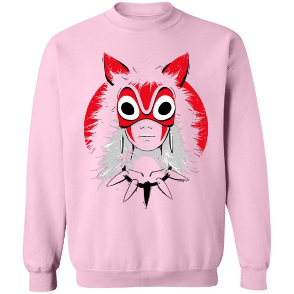 Princess Mononoke Mononoke Hime - Princess Mononoke and the Broken Mask Sweatshirt-Apparel, princess mononoke, Princess Mononoke Mononoke Hime, Sweatshirt