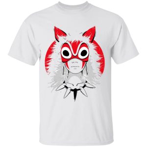 Princess Mononoke Film - Princess Mononoke and the Broken Mask T Shirt-Apparel, princess mononoke, Princess Mononoke Film, Tshirt