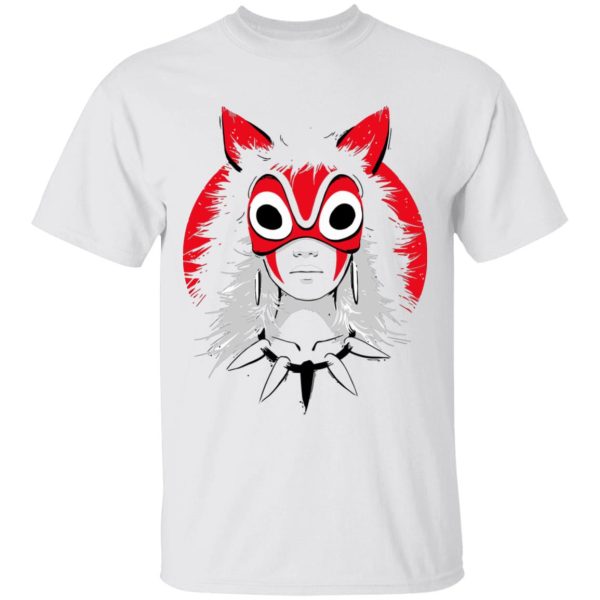 Princess Mononoke Film - Princess Mononoke and the Broken Mask T Shirt-Apparel, princess mononoke, Princess Mononoke Film, Tshirt