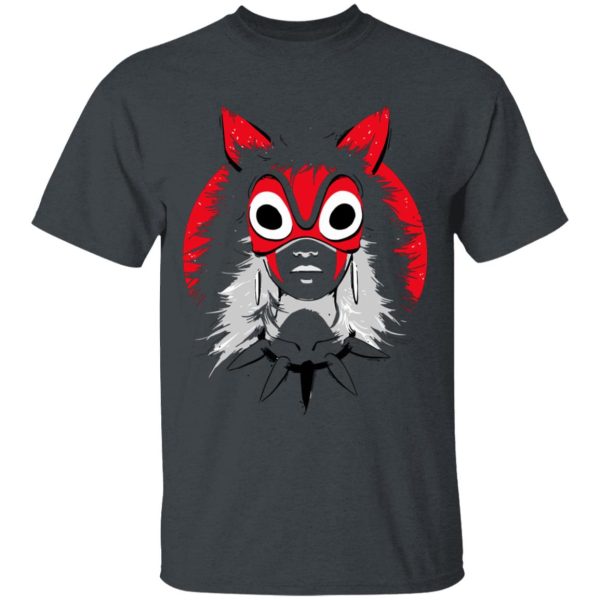 Princess Mononoke Film - Princess Mononoke and the Broken Mask T Shirt-Apparel, princess mononoke, Princess Mononoke Film, Tshirt