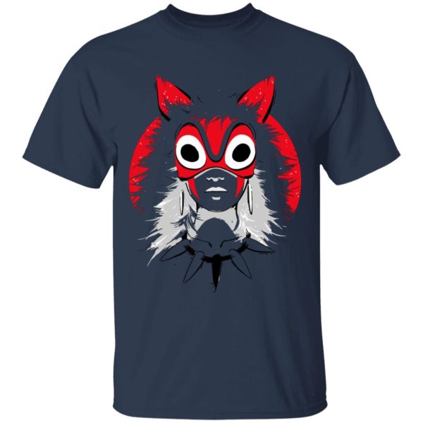 Princess Mononoke Film - Princess Mononoke and the Broken Mask T Shirt-Apparel, princess mononoke, Princess Mononoke Film, Tshirt