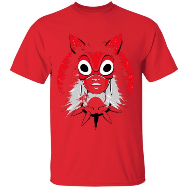 Princess Mononoke Film - Princess Mononoke and the Broken Mask T Shirt-Apparel, princess mononoke, Princess Mononoke Film, Tshirt