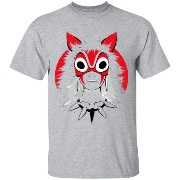 Princess Mononoke Film - Princess Mononoke and the Broken Mask T Shirt-Apparel, princess mononoke, Princess Mononoke Film, Tshirt