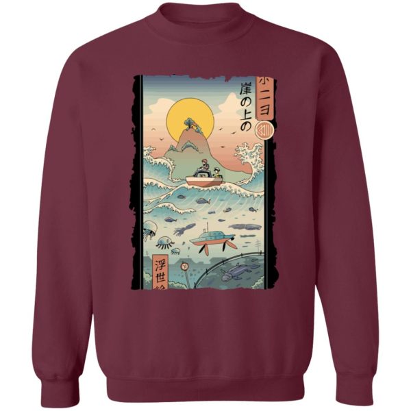 Forest Spirits Princess Mononoke - Ponyo By The Sea Classic Sweatshirt-Apparel, Forest Spirits Princess Mononoke, ponyo, Sweatshirt