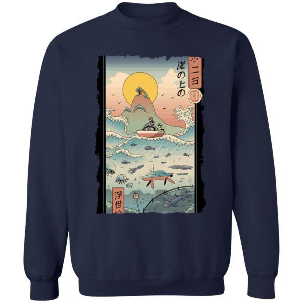 Forest Spirits Princess Mononoke - Ponyo By The Sea Classic Sweatshirt-Apparel, Forest Spirits Princess Mononoke, ponyo, Sweatshirt