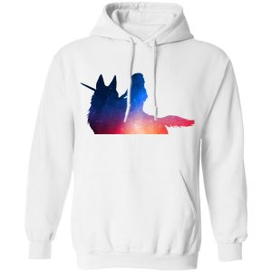 Princess Mononoke English Cast - Princess Mononoke Rainbow Style Hoodie-Apparel, Hoodie, princess mononoke, Princess Mononoke English Cast