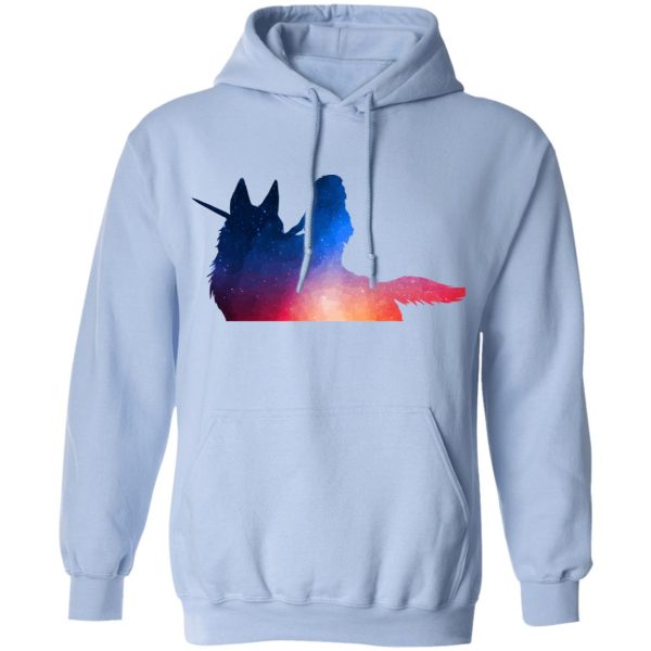 Princess Mononoke English Cast - Princess Mononoke Rainbow Style Hoodie-Apparel, Hoodie, princess mononoke, Princess Mononoke English Cast