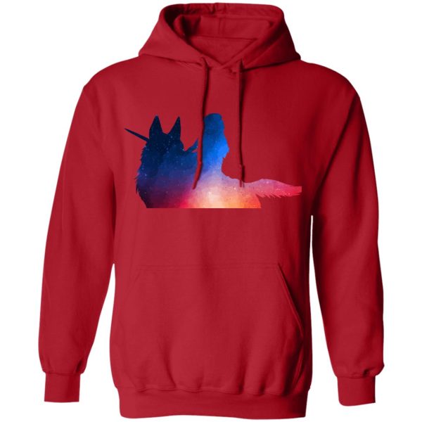 Princess Mononoke English Cast - Princess Mononoke Rainbow Style Hoodie-Apparel, Hoodie, princess mononoke, Princess Mononoke English Cast