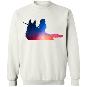 Princess Mononoke Tattoo - Princess Mononoke Rainbow Style Sweatshirt-Apparel, princess mononoke, Princess Mononoke Tattoo, Sweatshirt