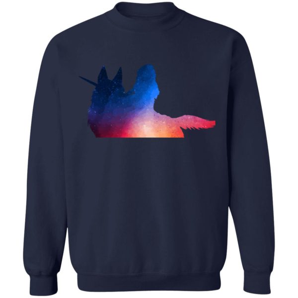 Princess Mononoke Tattoo - Princess Mononoke Rainbow Style Sweatshirt-Apparel, princess mononoke, Princess Mononoke Tattoo, Sweatshirt