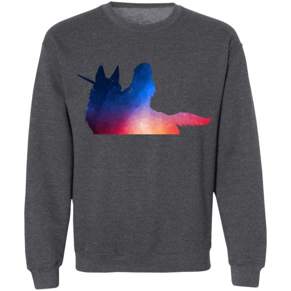 Princess Mononoke Tattoo - Princess Mononoke Rainbow Style Sweatshirt-Apparel, princess mononoke, Princess Mononoke Tattoo, Sweatshirt