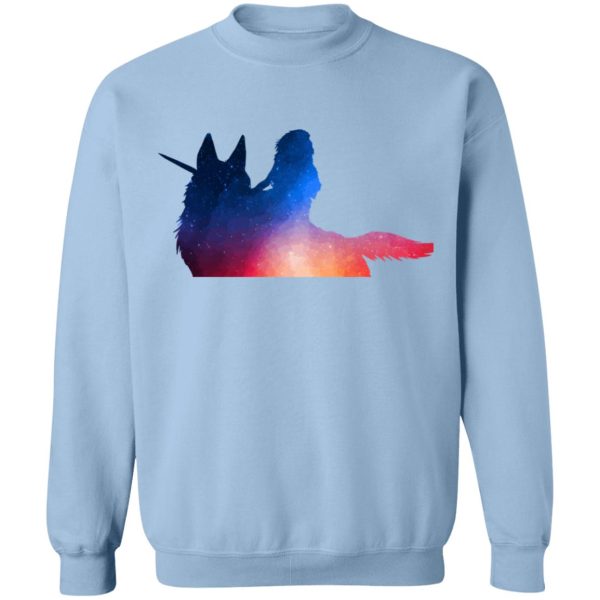 Princess Mononoke Tattoo - Princess Mononoke Rainbow Style Sweatshirt-Apparel, princess mononoke, Princess Mononoke Tattoo, Sweatshirt