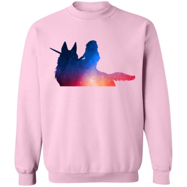 Princess Mononoke Tattoo - Princess Mononoke Rainbow Style Sweatshirt-Apparel, princess mononoke, Princess Mononoke Tattoo, Sweatshirt