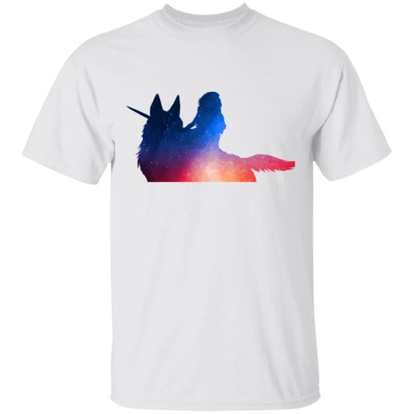 Princess Mononoke Actors - Princess Mononoke Rainbow Style T Shirt-Apparel, princess mononoke, Princess Mononoke Actors, Tshirt