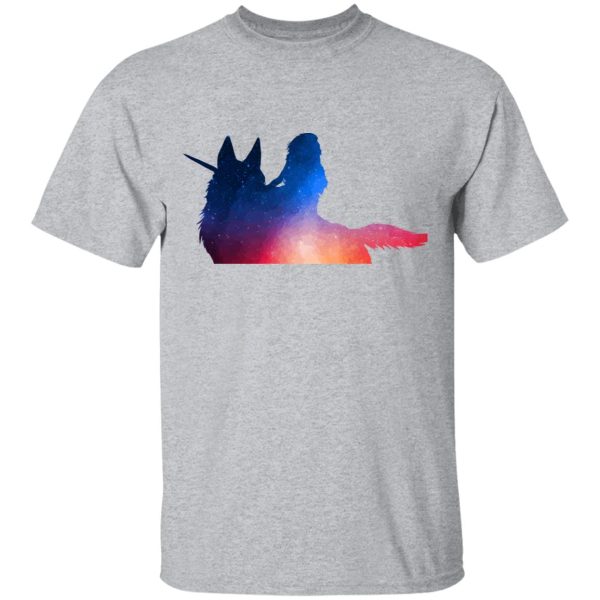 Princess Mononoke Actors - Princess Mononoke Rainbow Style T Shirt-Apparel, princess mononoke, Princess Mononoke Actors, Tshirt