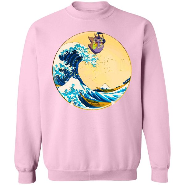 My Neighbor Totoro Wallpaper - Totoro On The Waves Sweatshirt Unisex-Apparel, My Neighbor Totoro, My Neighbor Totoro Wallpaper, Sweatshirt