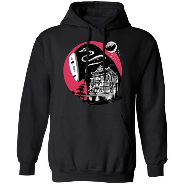 Spirited Away Soot Balls - Spirit Away Kaonashi No Face Unisex Hoodie-Apparel, Hoodie, kaonashi, no face, Spirited Away, Spirited Away Soot Balls