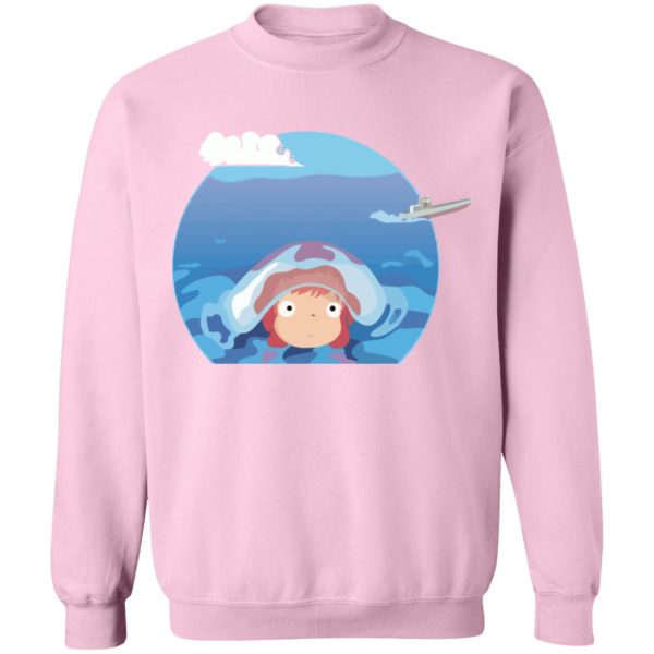 Ponyo Ghibli - Ponyo in her first trip Sweatshirt-Apparel, ponyo, Ponyo Ghibli, Sweatshirt