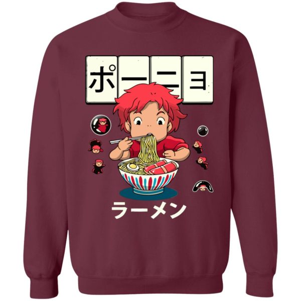 Ponyo Voice Actors - Ponyo very first Ramen Sweatshirt-Apparel, ponyo, Ponyo Voice Actors, Sweatshirt