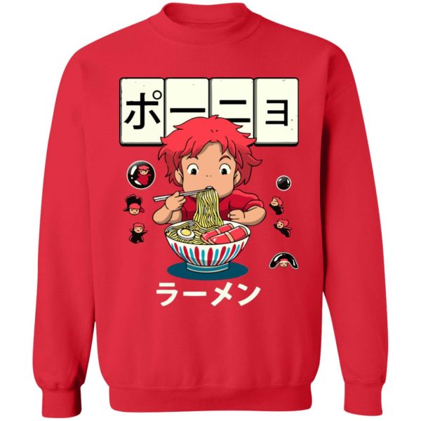 Ponyo Voice Actors - Ponyo very first Ramen Sweatshirt-Apparel, ponyo, Ponyo Voice Actors, Sweatshirt