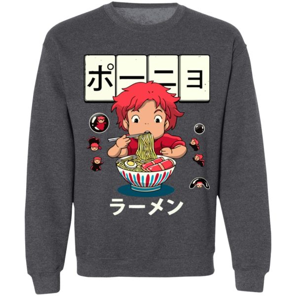 Ponyo Voice Actors - Ponyo very first Ramen Sweatshirt-Apparel, ponyo, Ponyo Voice Actors, Sweatshirt