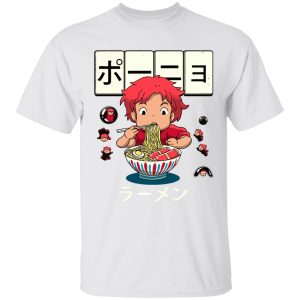 Anime Ponyo - Ponyo very first Ramen T Shirt-Anime Ponyo, Apparel, ponyo, Tshirt