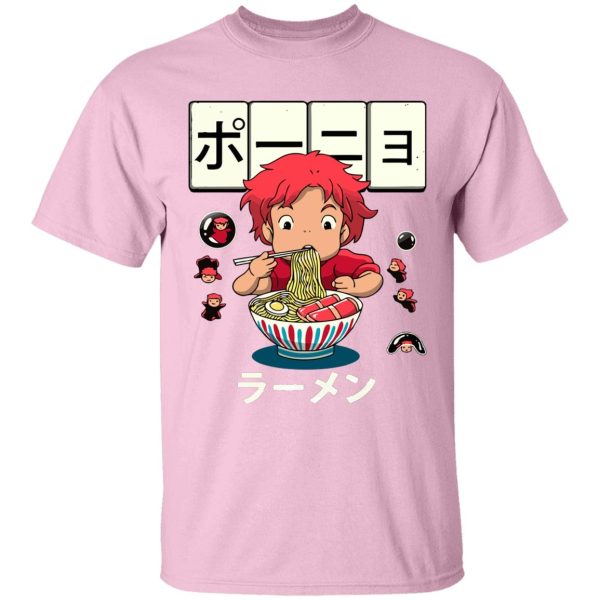 Anime Ponyo - Ponyo very first Ramen T Shirt-Anime Ponyo, Apparel, ponyo, Tshirt