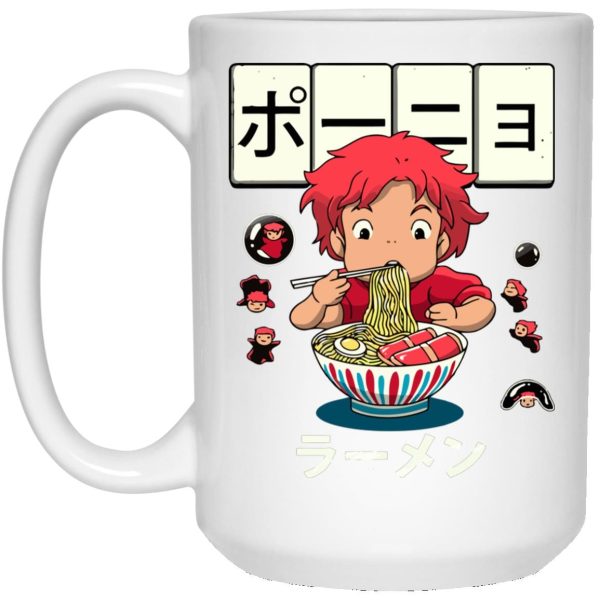 Ponyo Movie - Ponyo very first Ramen Mug-Accessories, House Decor, Mug, ponyo, Ponyo Movie