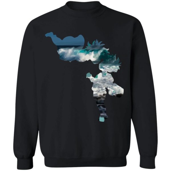 Lisa Ponyo - Ponyo and Sasuke Cutout Classic Sweatshirt-Apparel, Lisa Ponyo, ponyo, Sweatshirt