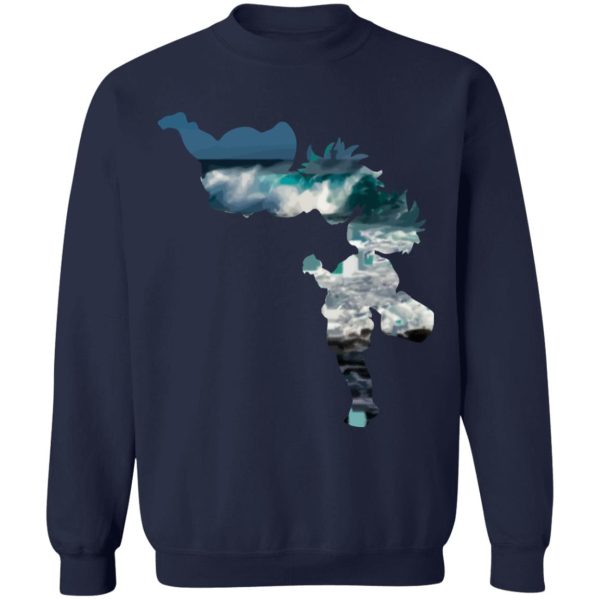 Lisa Ponyo - Ponyo and Sasuke Cutout Classic Sweatshirt-Apparel, Lisa Ponyo, ponyo, Sweatshirt