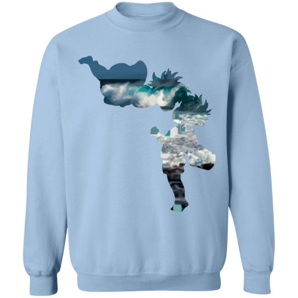 Lisa Ponyo - Ponyo and Sasuke Cutout Classic Sweatshirt-Apparel, Lisa Ponyo, ponyo, Sweatshirt