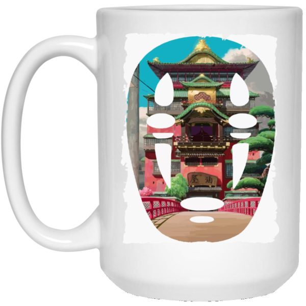 Spirited Away Tattoo - Spirited Away –  The Bathhouse Ft. No Face Mug-Accessories, House Decor, kaonashi, Mug, no face, Spirited Away, Spirited Away Tattoo