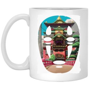 Spirited Away Tattoo - Spirited Away –  The Bathhouse Ft. No Face Mug-Accessories, House Decor, kaonashi, Mug, no face, Spirited Away, Spirited Away Tattoo