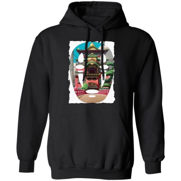 Spirited Away Movie Poster - Spirited Away –  The Bathhouse Ft. No Face Hoodie-Apparel, Hoodie, kaonashi, no face, Spirited Away, Spirited Away Movie Poster